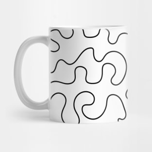 Black line abstract Mug